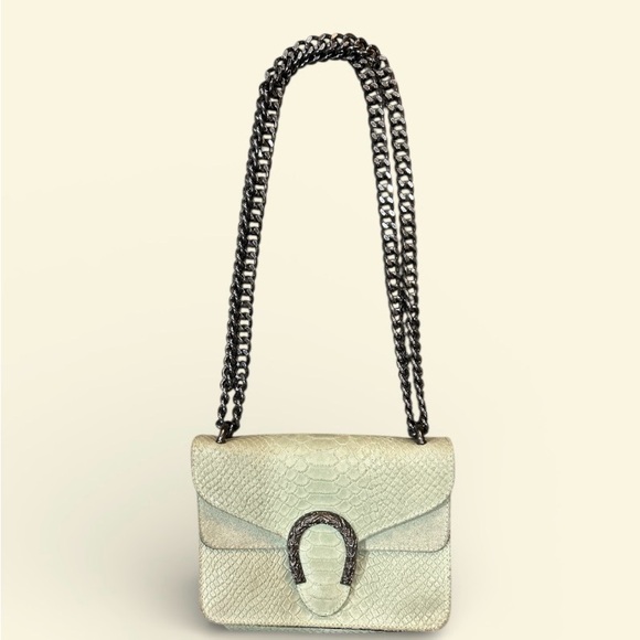 Vera Pelle Handbags - Vera Pelle Chain Strap Women Purse, made in Italy